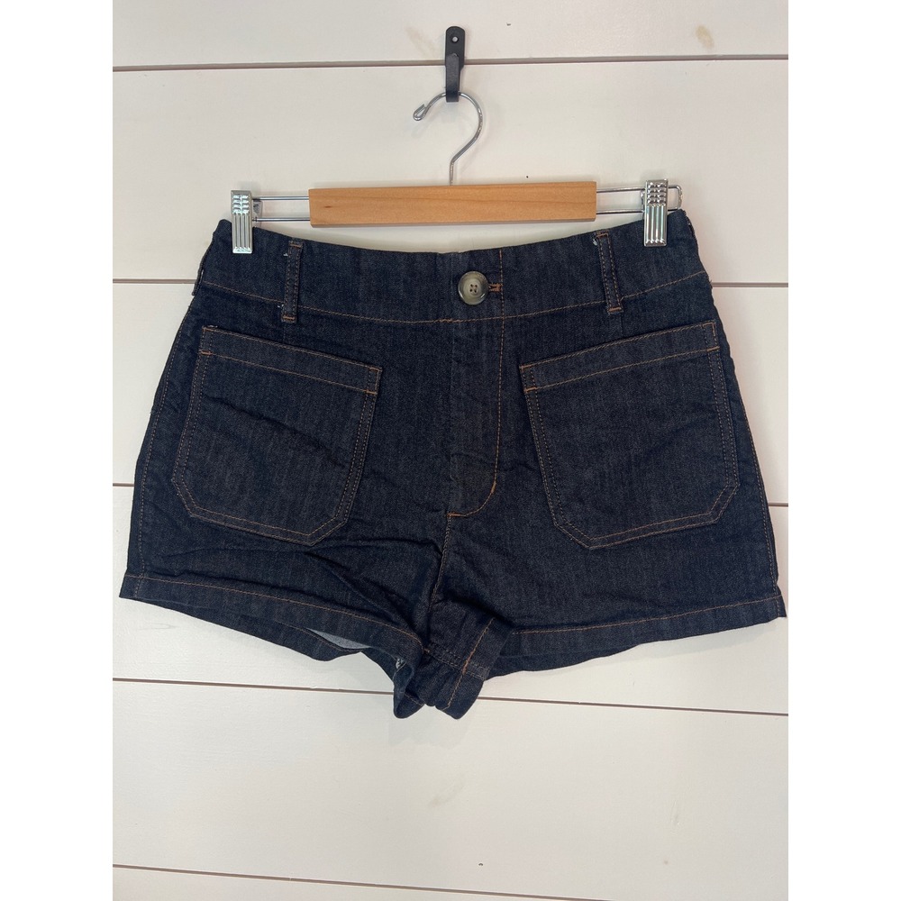 Maeve by Anthropologie The Colette Denim Shorts Dark Wash Indigo 31 Cottagecore
